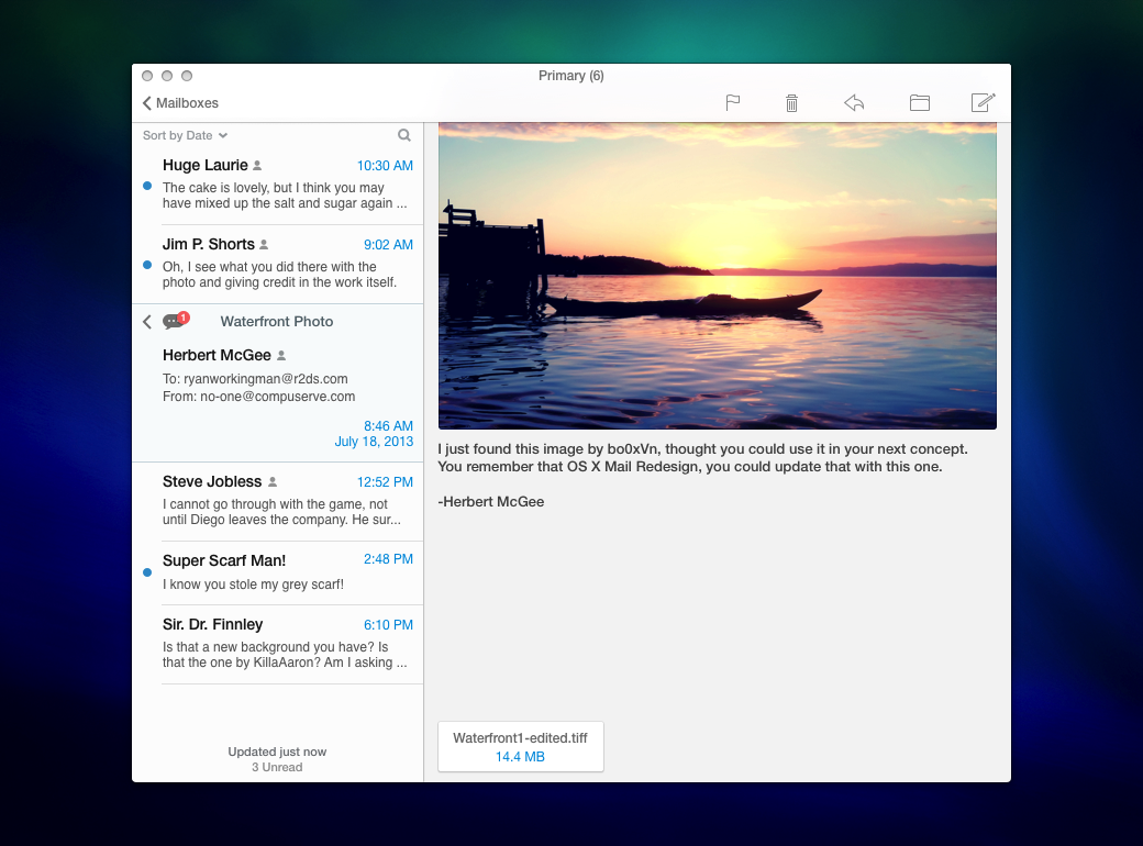 OS X Mail Redesign 2